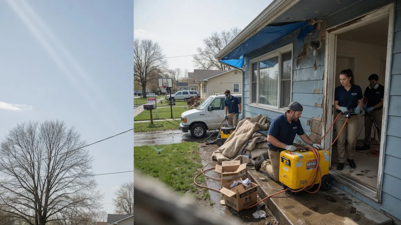 Basement Flood Cleanup in Versailles, IL near me